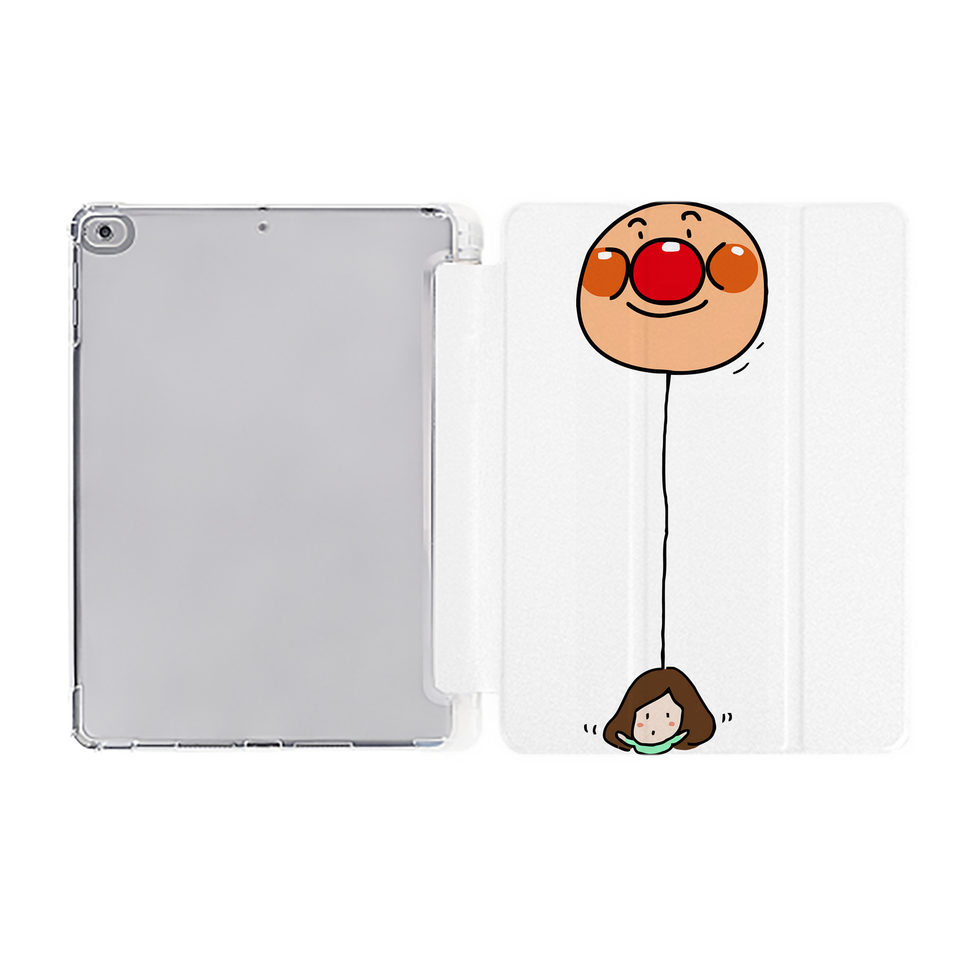 （画像用） アンパンマン Anpanman IPad ケース ペン収納付き 三つ折りスタンド PUレザー×シリコン 対応機種9.5/10.5/10.9インチ